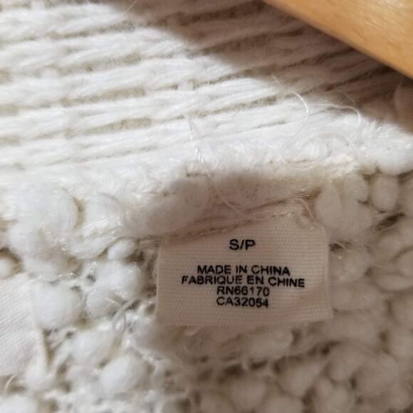 Anthropologie Sleeping on Snow Sweater Open Cardigan Small Popcorn Lodge Cloud - Picture 5 of 10